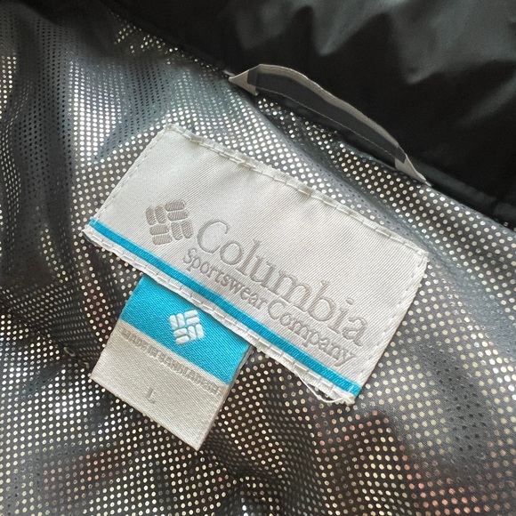 Columbia Puffer Vest Omni Heat Insulated Lightweight White Out sz S - Picture 3 of 4